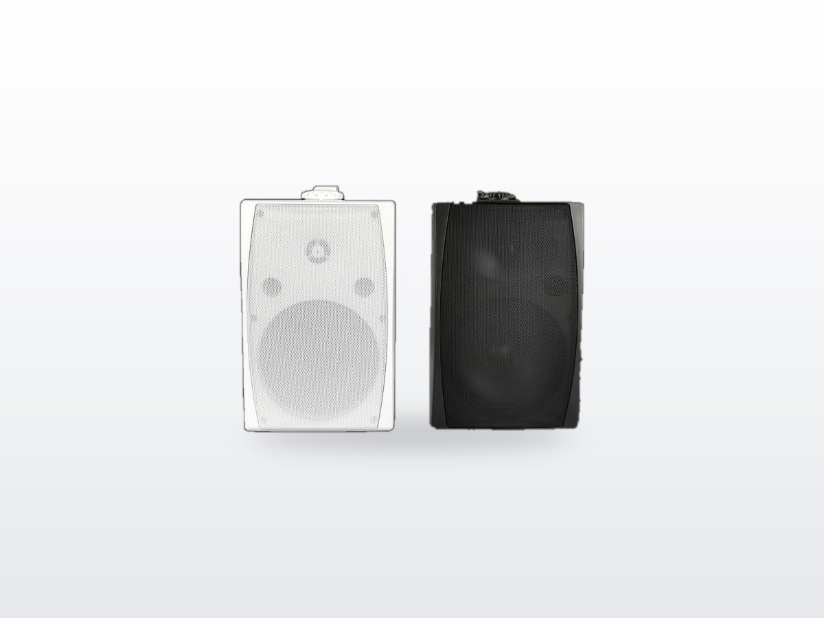 ENT-WS30 30 W two-way wall-mounted loudspeaker in white and black